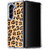 Leopard Spots Print Galaxy Z Fold5 5G Clear Case