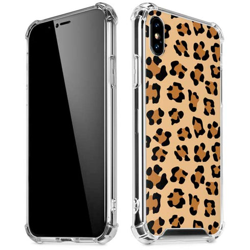 Leopard Spots Print iPhone XS Max Clear Case