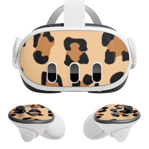 Leopard Spots Print Meta Quest 3 Skin