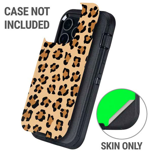 Leopard Spots Print Otterbox Defender iPhone Skin