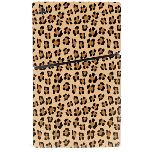 Leopard Spots Print PS5 Slim Disk Bundle Skin