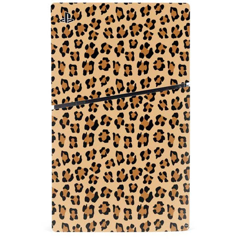 Leopard Spots Print PS5 Slim Digital Edition Bundle Skin