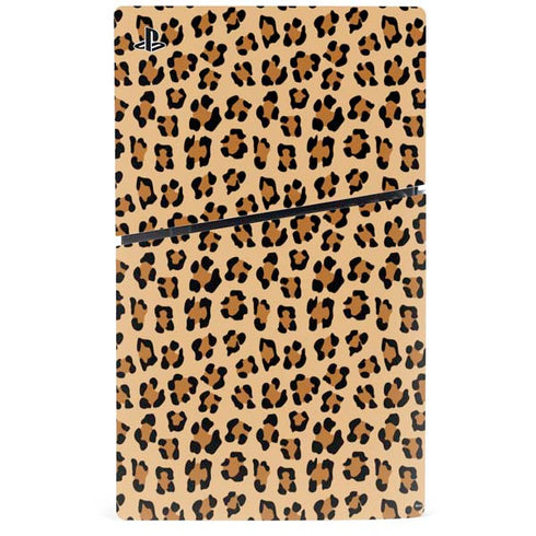 Leopard Spots Print PS5 Slim Digital Edition Console Skin