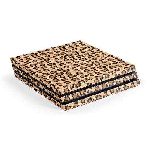 Leopard Spots Print PS4 Pro Console Skin