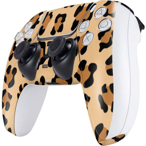 Leopard Spots Print PS5 Controller Skin