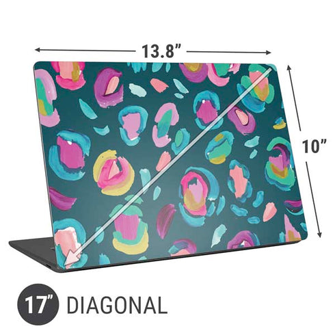 Etta Vee Leopard Spots Universal Laptop 17in (13.8 x 10in) Skin