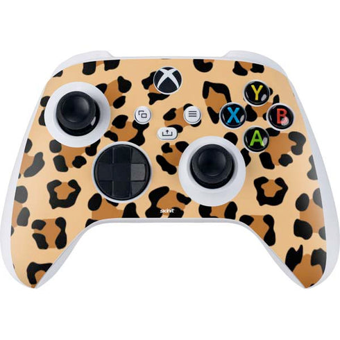 Leopard Spots Print Xbox Series S Controller Skin