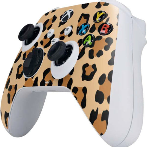 Leopard Spots Print Xbox Series S Controller Skin
