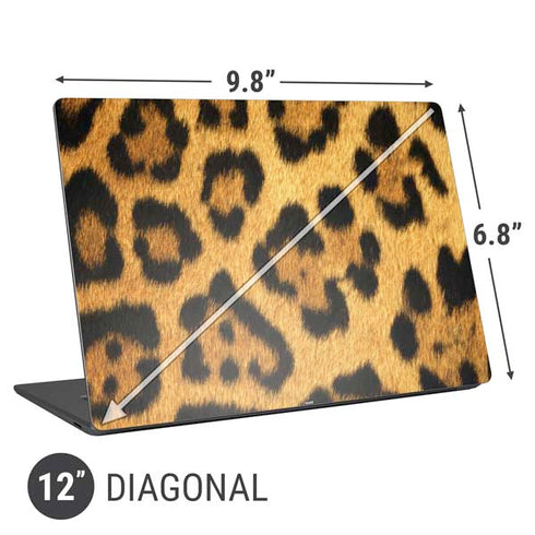 Leopard Animal Print Universal Laptop 12in (9.8 x 6.8in) Skin
