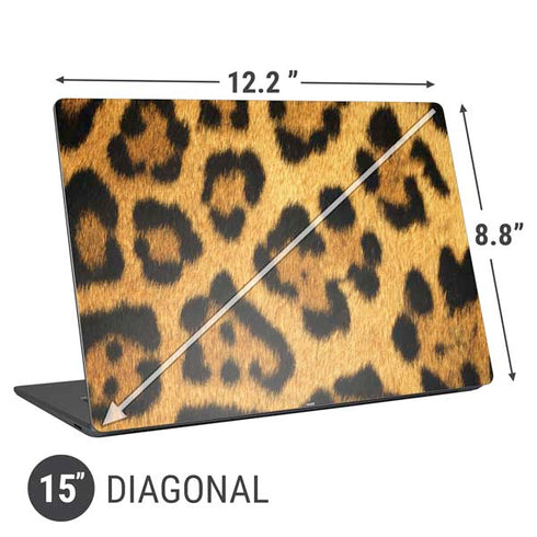 Leopard Animal Print Universal Laptop 15in (12.2 x 8.8in) Skin