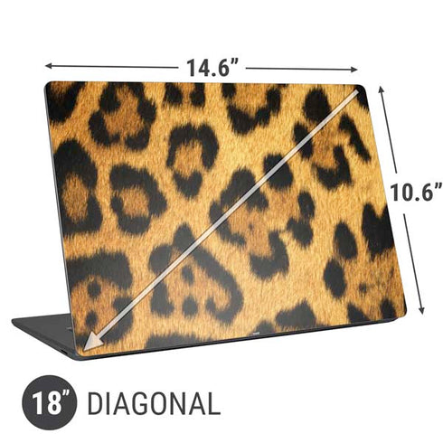 Leopard Animal Print Universal Laptop 18in (14.6 x 10.6in) Skin