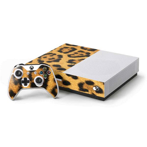 Leopard Animal Print Xbox One S All-Digital Edition Bundle Skin