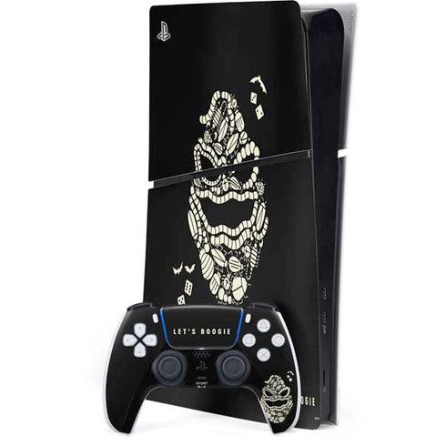 Disney The Nightmare Before Christmas Lets Boogie Art PS5 Slim Digital Edition Console Skin