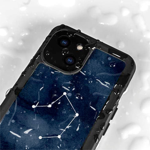 Libra Constellation iPhone 15 Waterproof Case