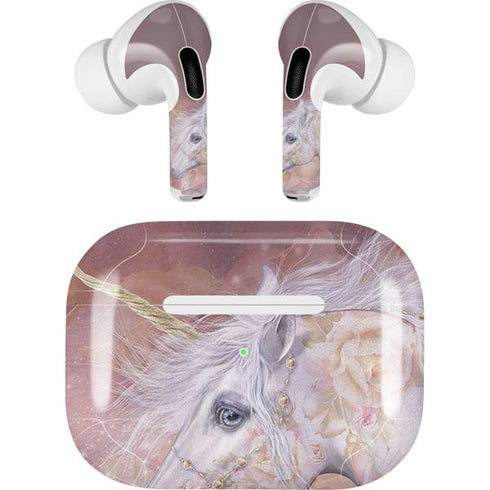 Laurie Prindle Licorne Florale Rose Unicorn AirPods Pro 2nd Gen Skin