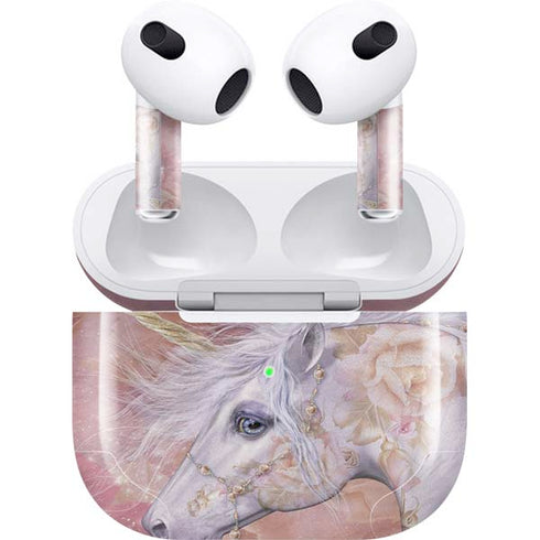 Laurie Prindle Licorne Florale Rose Unicorn Apple AirPods (3rd Gen 2021) Skin