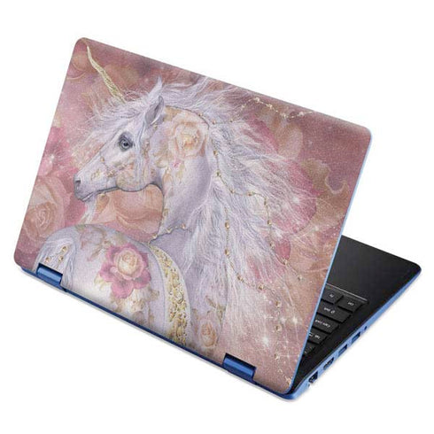 Laurie Prindle Licorne Florale Rose Unicorn Aspire R11 11.6in Skin