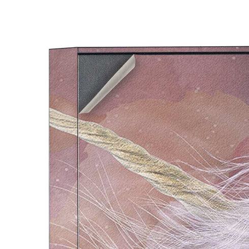 Laurie Prindle Licorne Florale Rose Unicorn Corsair 4000D Tempered Glass Mid-Tower ATX Case Skin