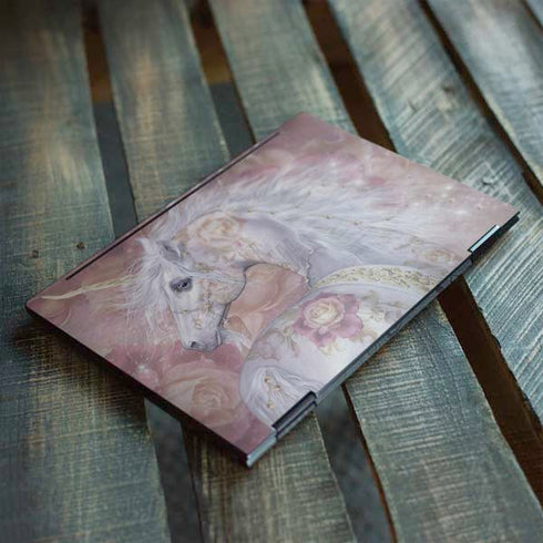 Laurie Prindle Licorne Florale Rose Unicorn HP Envy Skin