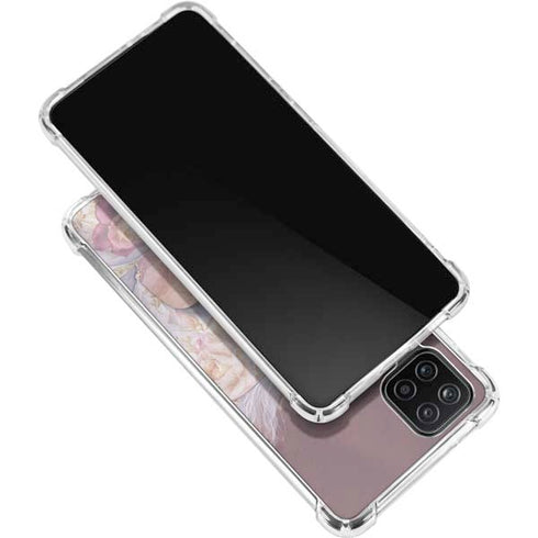 Laurie Prindle Licorne Florale Rose Unicorn Galaxy A12 Clear Case