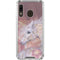 Laurie Prindle Licorne Florale Rose Unicorn Galaxy A30 Clear Case