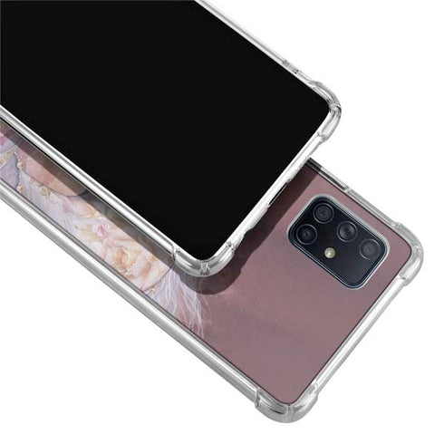 Laurie Prindle Licorne Florale Rose Unicorn Galaxy A51 5G Clear Case