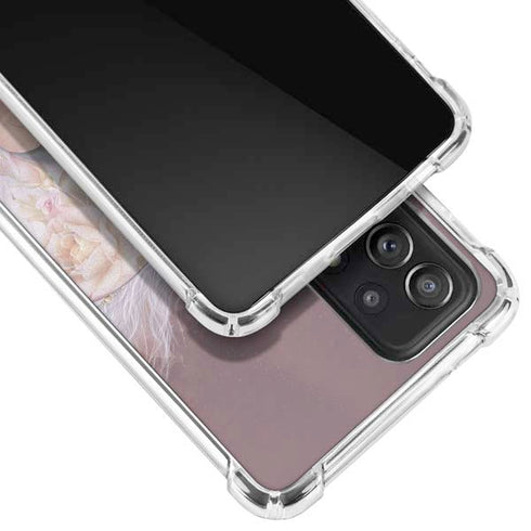 Laurie Prindle Licorne Florale Rose Unicorn Galaxy A52 5G Clear Case