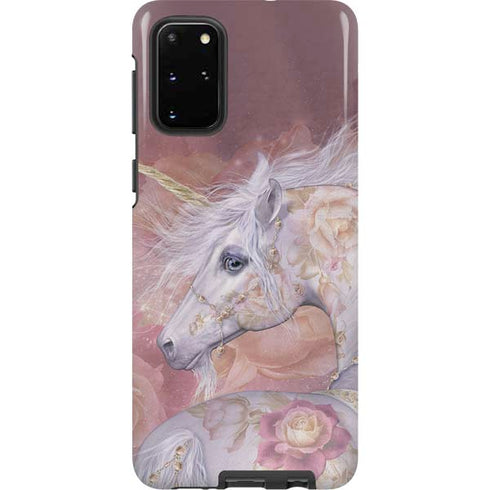 Laurie Prindle Licorne Florale Rose Unicorn Galaxy S20 Plus Pro Case