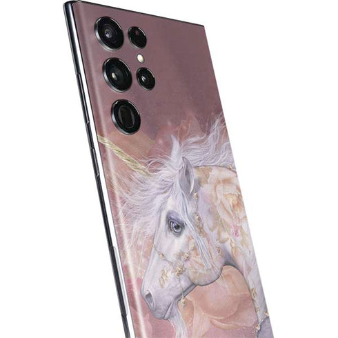 Laurie Prindle Licorne Florale Rose Unicorn Galaxy S22 Ultra Skin