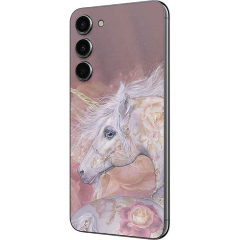 Laurie Prindle Licorne Florale Rose Unicorn Galaxy S23 Plus Skin