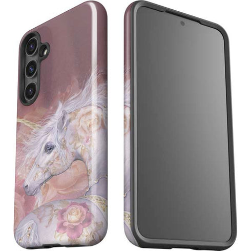 Licorne Florale Rose Unicorn by Laurie Prindle Galaxy S24 Impact Case
