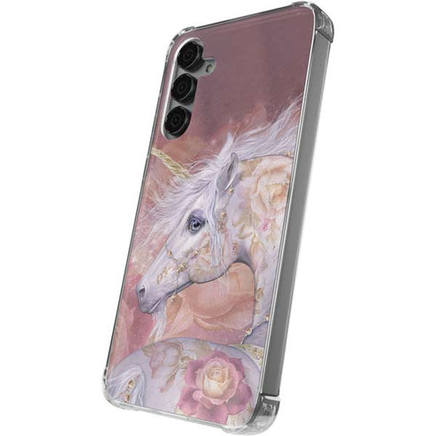 Licorne Florale Rose Unicorn by Laurie Prindle Galaxy S24 Plus Clear Case