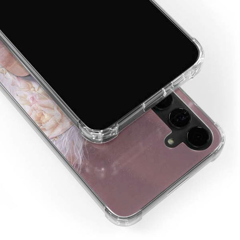 Licorne Florale Rose Unicorn by Laurie Prindle Galaxy S24 Plus Clear Case