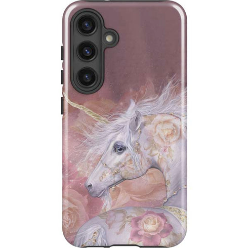 Licorne Florale Rose Unicorn by Laurie Prindle Galaxy S24 Plus Impact Case