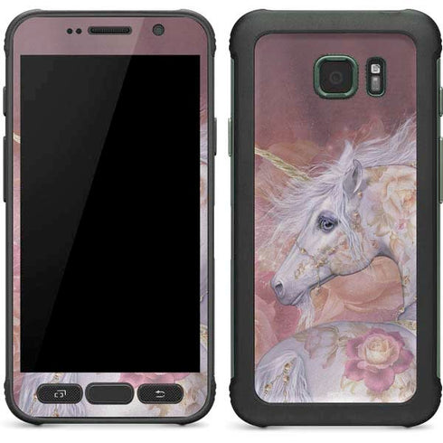 Laurie Prindle Licorne Florale Rose Unicorn Galaxy S7 Active Skin