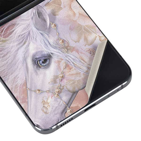 Licorne Florale Rose Unicorn by Laurie Prindle Galaxy Z Flip5 5G Skin