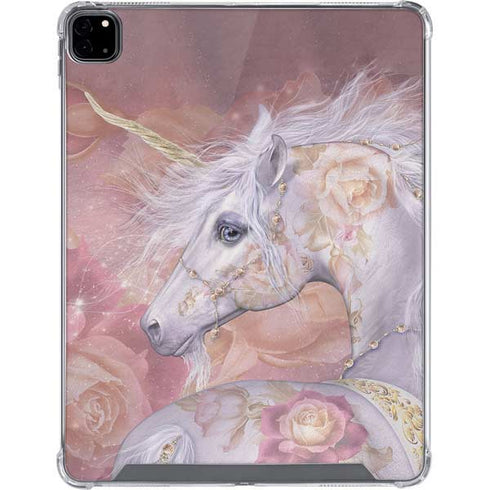 Laurie Prindle Licorne Florale Rose Unicorn iPad Pro 12.9in (2020) Clear Case