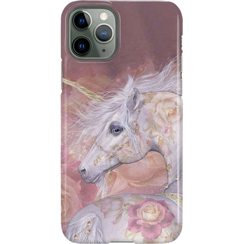Laurie Prindle Licorne Florale Rose Unicorn iPhone 11 Pro Lite Case