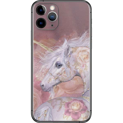 Laurie Prindle Licorne Florale Rose Unicorn iPhone 11 Pro Skin