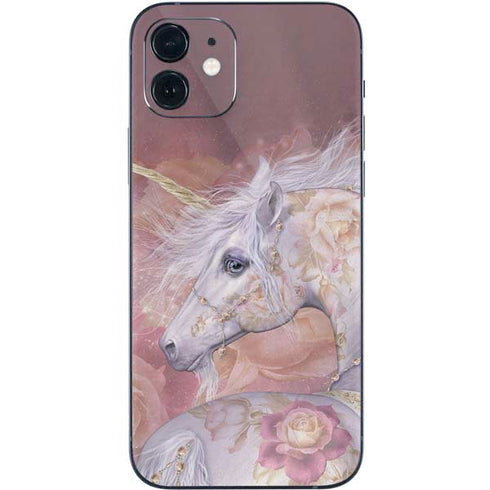 Laurie Prindle Licorne Florale Rose Unicorn iPhone 12 Mini Skin