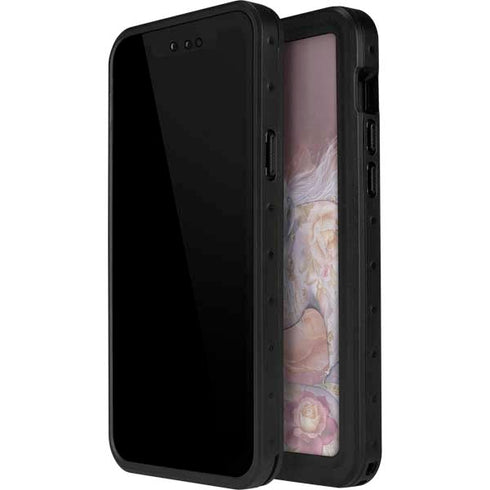 Laurie Prindle Licorne Florale Rose Unicorn iPhone 13 Mini Waterproof Case