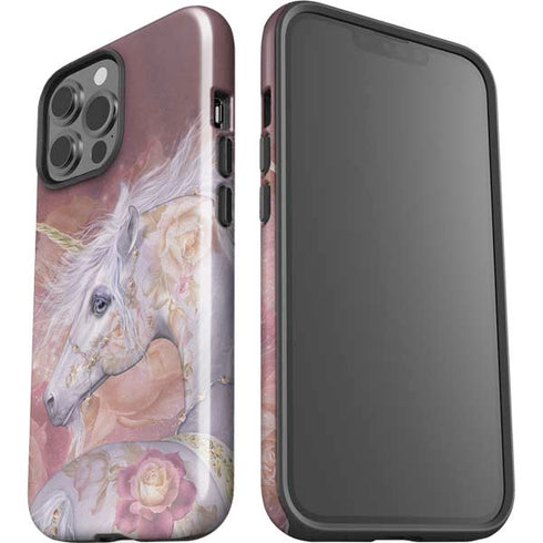 Laurie Prindle Licorne Florale Rose Unicorn iPhone 13 Pro Max Impact Case