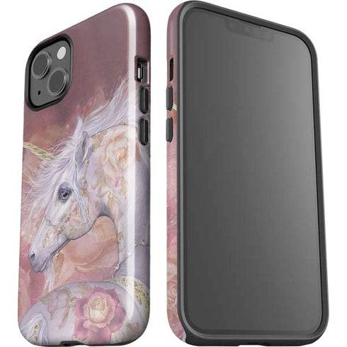 Licorne Florale Rose Unicorn by Laurie Prindle iPhone 15 Impact Case