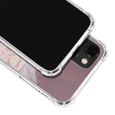 Laurie Prindle Licorne Florale Rose Unicorn iPhone 14 Plus Clear Case