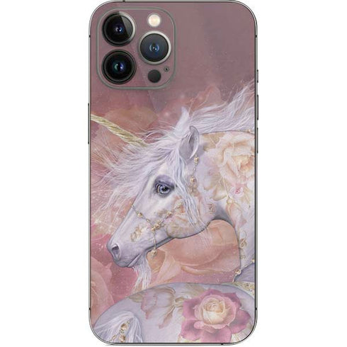 Laurie Prindle Licorne Florale Rose Unicorn iPhone 14 Pro Max Skin