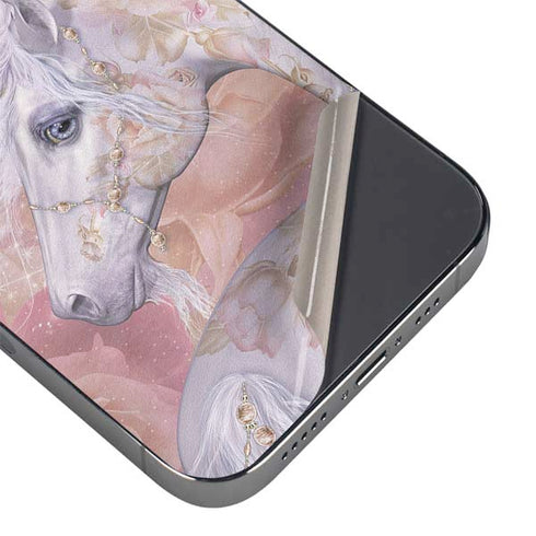 Laurie Prindle Licorne Florale Rose Unicorn iPhone 14 Pro Max Skin