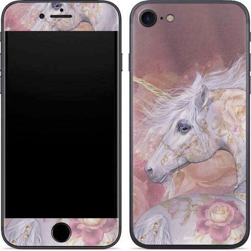 Laurie Prindle Licorne Florale Rose Unicorn iPhone 8 Skin