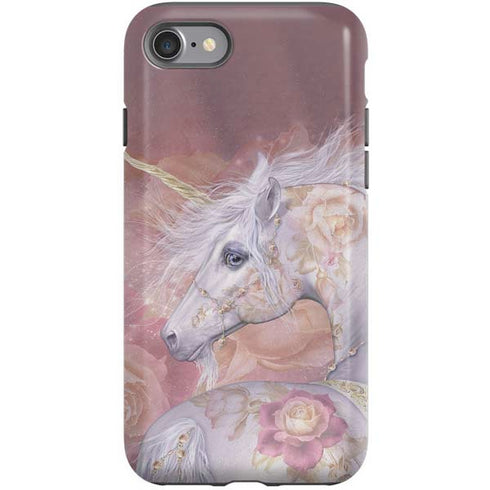 Laurie Prindle Licorne Florale Rose Unicorn iPhone SE (2nd & 3rd Gen) Pro Case