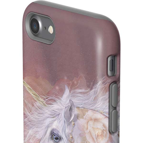 Laurie Prindle Licorne Florale Rose Unicorn iPhone SE (2nd & 3rd Gen) Pro Case