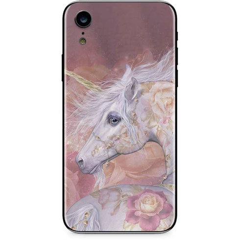 Laurie Prindle Licorne Florale Rose Unicorn iPhone XR Skin